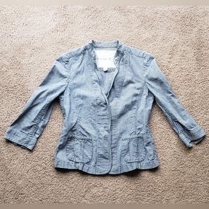 Chambray Pinstripe Jacket